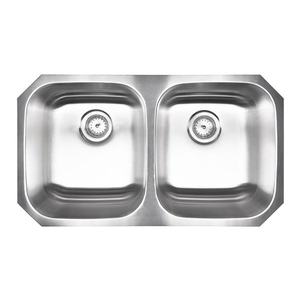 MSI Undermount Stainless Steel 32 1/4 in  x  18 1/2 in Double Bowl