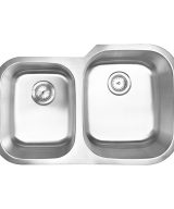 MSI Undermount Stainless Steel 31 1/2 in  x  20 1/2 in Double Bowl