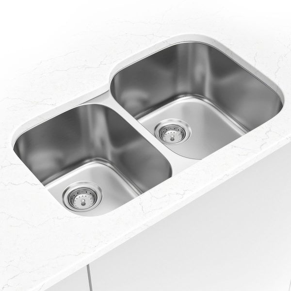 MSI Undermount Stainless Steel 31 1/2 in  x  20 1/2 in Double Bowl