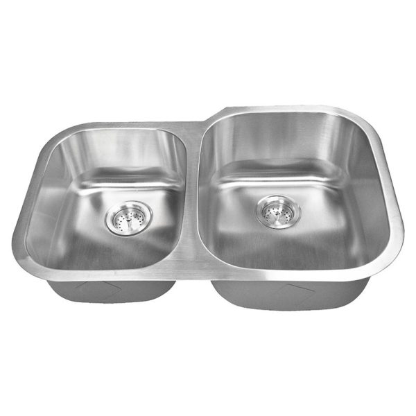 MSI Undermount Stainless Steel 31 1/2 in  x  20 1/2 in Double Bowl