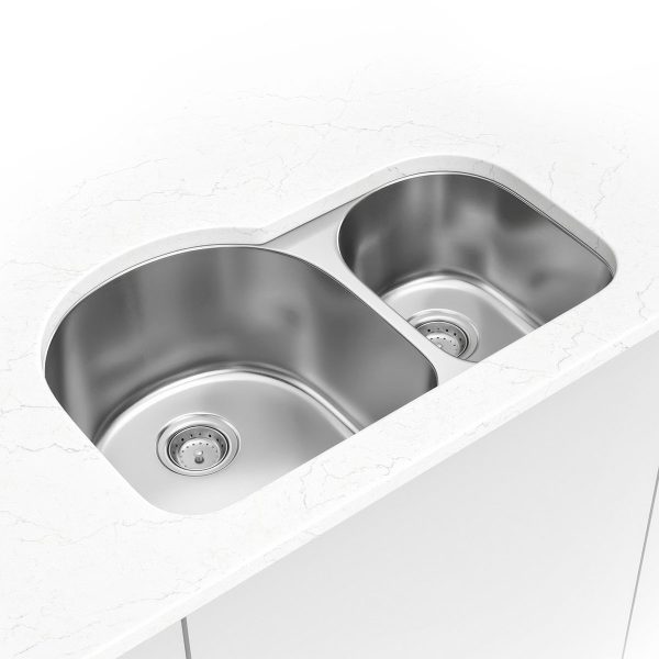 MSI Undermount Stainless Steel 30 3/4 in   x   19 1/2 in Double Bowl