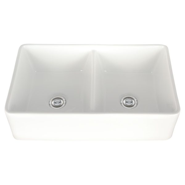 MSI Undermount Fireclay 31 7/8 in  x  19 3/4 in Double Bowl