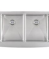 MSI Handcrafted Stainless Steel 32 7/8 in x 20 3/4 in Double Bowl