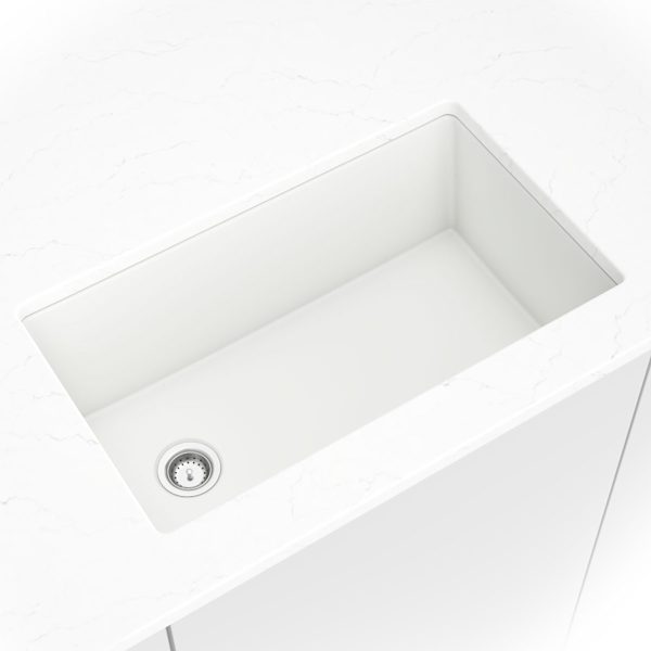 MSI Undermount Quartz Composite 31 3/4 in  x  19 3/4 in Single Bowl