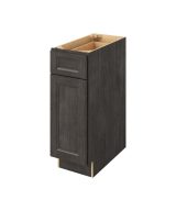 Monaco - 12" Base Cabinet, 1 Door-1 Drawer, 1 Shelf in Slate MSL-B12