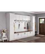 Monaco - 12" Base Cabinet, 1 Door-1 Drawer, 1 Shelf in White MWH-B12