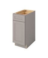 Cooper - 15" Base Cabinet, 1 Door-1 Drawer, 1 Shelf in Grey CGR-B15