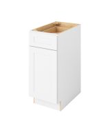 Cooper - 15" Base Cabinet, 1 Door-1 Drawer, 1 Shelf in White CWH-B15