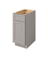 Monaco - 15" Base Cabinet, 1 Door-1 Drawer, 1 Shelf in Grey MGR-B15