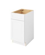 Cooper - 18" Base Cabinet, 1 Door-1 Drawer, 1 Shelf in White CWH-B18