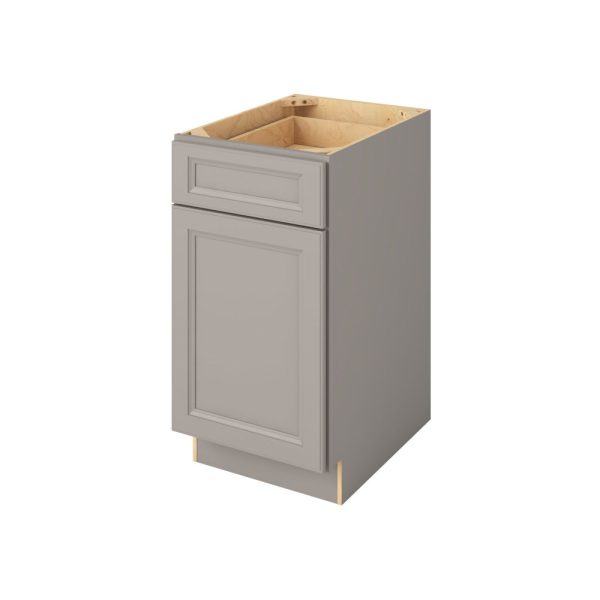 Monaco - 18" Base Cabinet, 1 Door-1 Drawer, 1 Shelf in Grey MGR-B18