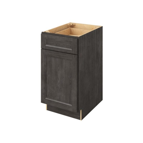 Monaco - 18" Base Cabinet, 1 Door-1 Drawer, 1 Shelf in Slate MSL-B18