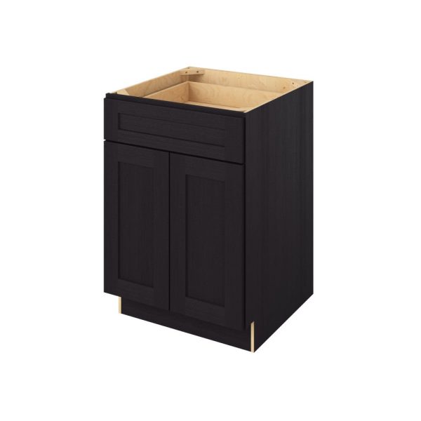 Cooper - 24" Base Cabinet, 2 Doors-1 Drawer, 1 Shelf in Espresso CES-B24