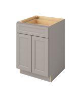 Monaco - 24" Base Cabinet, 2 Doors-1 Drawer, 1 Shelf in Grey MGR-B24