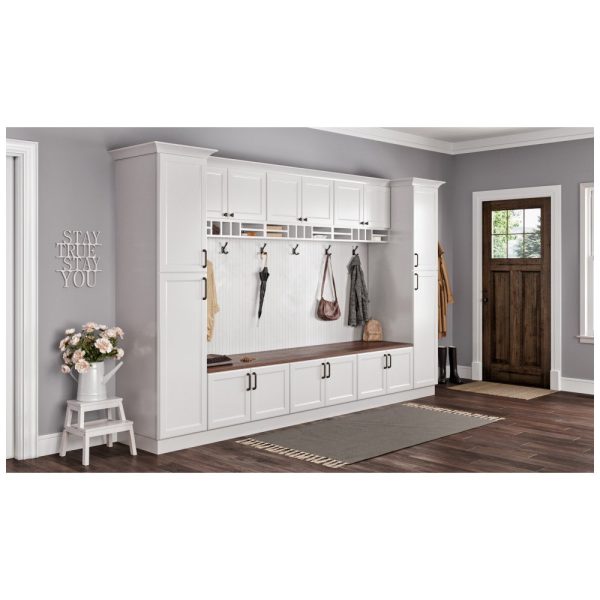 Monaco - 24" Base Cabinet, 2 Doors-1 Drawer, 1 Shelf in White MWH-B24