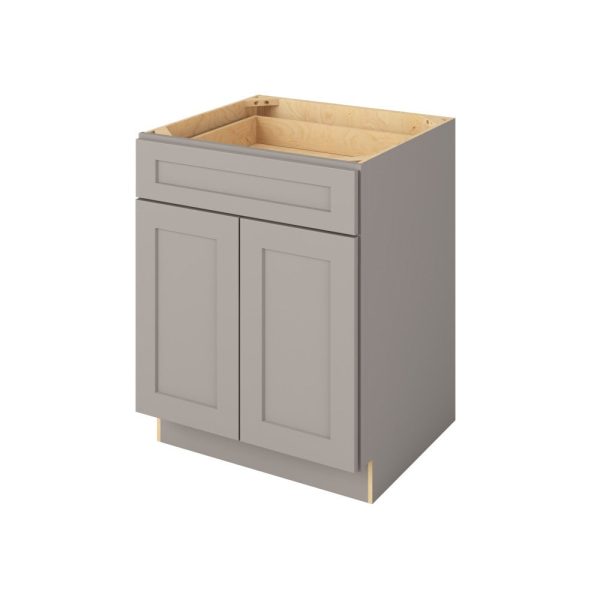 Cooper - 27" Base Cabinet, 2 Doors-1 Drawer, 1 Shelf in Grey CGR-B27