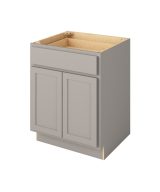 Hudson - 27" Base Cabinet, 2 Doors-1 Drawer, 1 Shelf in Grey HGR-B27