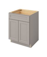 Monaco - 27" Base Cabinet, 2 Doors-1 Drawer, 1 Shelf in Grey MGR-B27