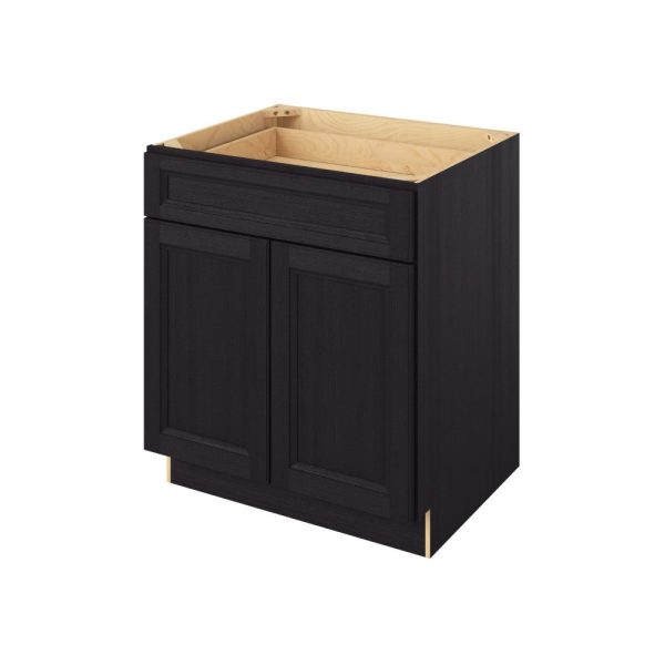 Monaco - 30" Base Cabinet, 2 Doors-1 Drawer, 1 Shelf in Espresso MES-B30