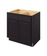 Hudson - 33" Base Cabinet, 2 Doors-2 Drawers, 1 Shelf in Espresso HES-B33