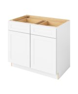 Cooper - 39" Base Cabinet, 2 Doors-2 Drawers, 1 Shelf in White CWH-B39