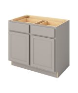 Hudson - 39" Base Cabinet, 2 Doors-2 Drawers, 1 Shelf in Grey HGR-B39