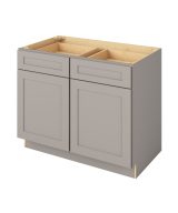 Cooper - 42" Base Cabinet, 2 Doors-2 Drawers, 1 Shelf in Grey CGR-B42