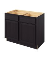 Hudson - 42" Base Cabinet, 2 Doors-2 Drawers, 1 Shelf in Espresso HES-B42