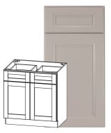 Monaco - 42" Base Cabinet, 2 Doors-2 Drawers, 1 Shelf in Grey MGR-B42