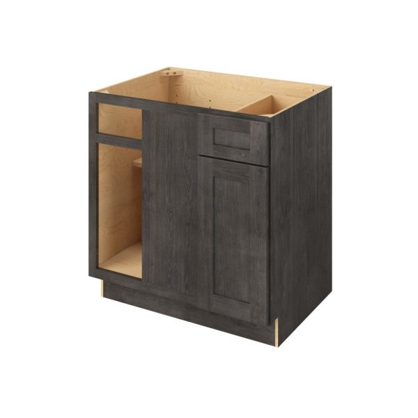 Cooper - 39"- 42" Universal Blind Base Cabinet, 1 Door-1 Drawer, 1 Shelf in Slate 42U-CSL-BBC39