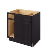 Monaco - 39"- 42" Universal Blind Base Cabinet, 1 Door-1 Drawer, 1 Shelf in Espresso 42U-MES-BBC39