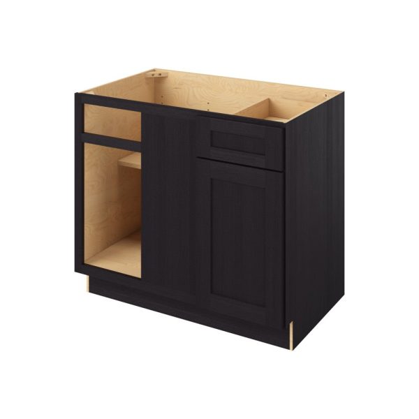 Cooper - 42"- 45" Universal Blind Base Cabinet, 1 Door-1 Drawer, 1 Shelf in Espresso 45U-CES-BBC42