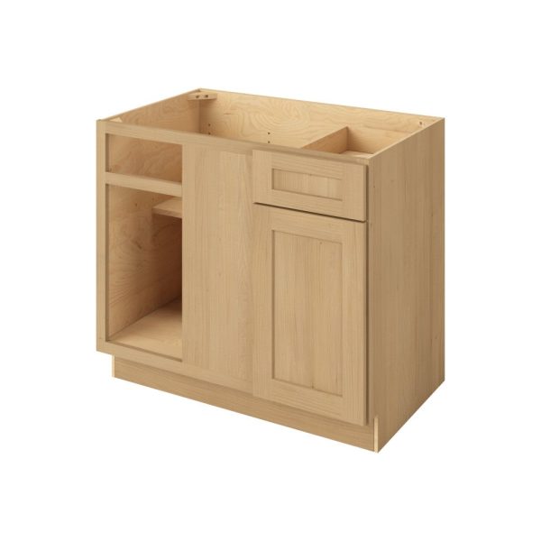 Cooper - 42"- 45" Universal Blind Base Cabinet, 1 Door-1 Drawer, 1 Shelf in Sandstone 45U-CSD-BBC42