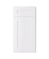 Cooper - 42"- 45" Universal Blind Base Cabinet, 1 Door-1 Drawer, 1 Shelf in White 45U-CWH-BBC42