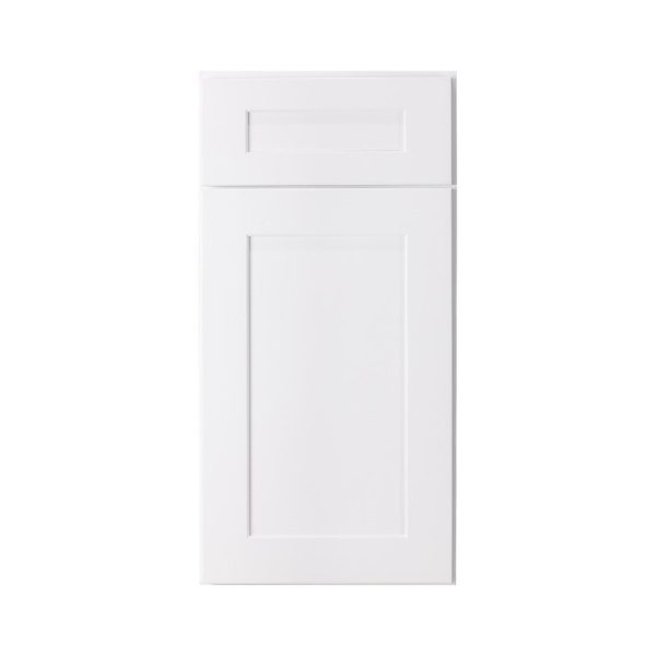 Cooper - 42"- 45" Universal Blind Base Cabinet, 1 Door-1 Drawer, 1 Shelf in White 45U-CWH-BBC42