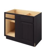 Hudson - 45"- 48" Universal Blind Base Cabinet, 1 Door-1 Drawer, 1 Shelf in Espresso 48U-HES-BBC45