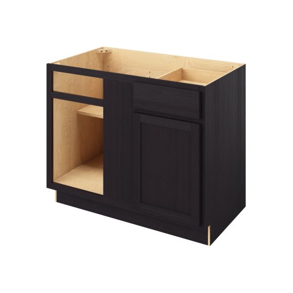 Hudson - 45"- 48" Universal Blind Base Cabinet, 1 Door-1 Drawer, 1 Shelf in Espresso 48U-HES-BBC45