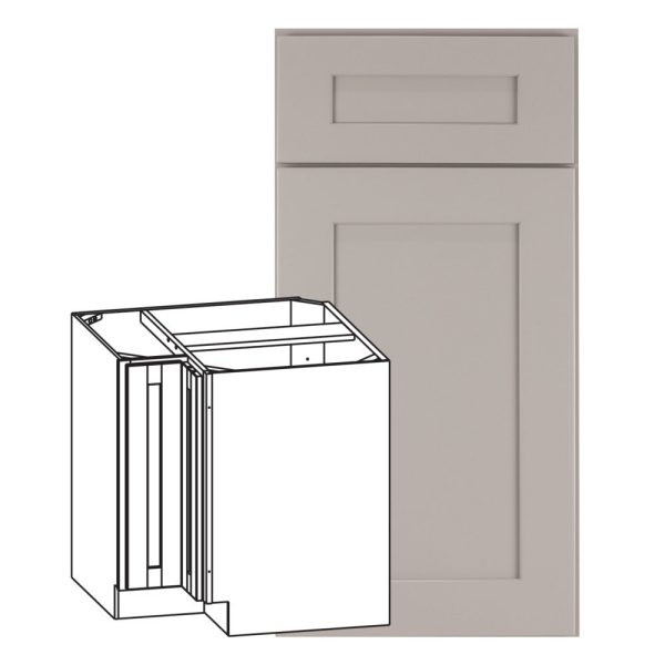 Cooper - Cooper - 33" Universal Base Corner Cabinet - Grey, 2 Doors, 1 Shelf in Grey CGR-BC33U