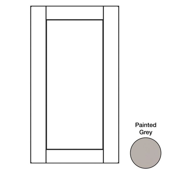 Cooper - 23-1/8" W x 29-5/16" H x 3/4" D Cooper Base Decorative End Panel - in Grey CGR-BDEP24