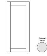 Hudson - 23-1/8" W x 28-1/32" H x 3/4" D Hudson Base Decorative End Panels - in White HWH-BDEP24