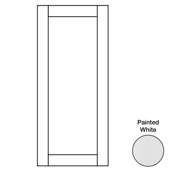 Hudson - 23-1/8" W x 28-1/32" H x 3/4" D Hudson Base Decorative End Panels - in White HWH-BDEP24