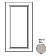 Monaco - 23-1/8" W x 29-5/16" H x 3/4" D Monaco Base Decorative End Panels - in Grey MGR-BDEP24