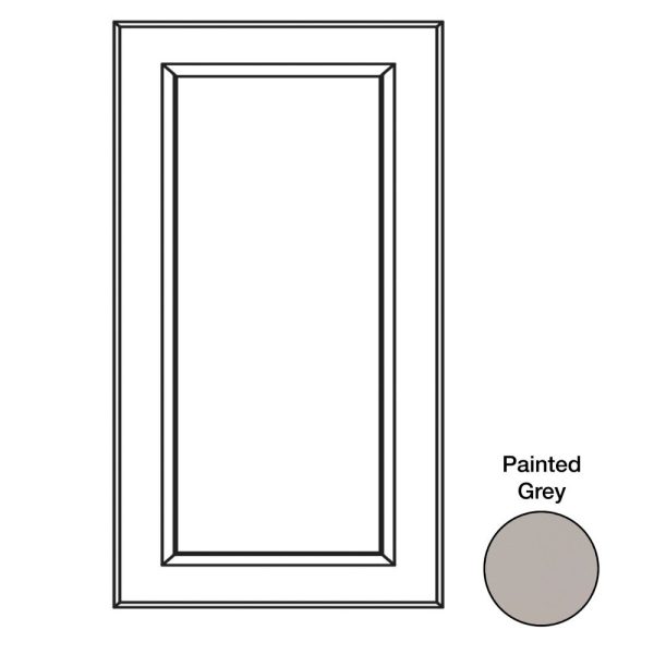 Monaco - 23-1/8" W x 29-5/16" H x 3/4" D Monaco Base Decorative End Panels - in Grey MGR-BDEP24