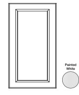 Monaco - 23-1/8" W x 29-5/16" H x 3/4" D Monaco Base Decorative End Panels - in White MWH-BDEP24