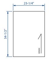 Cooper, Hudson, Monaco - 23-1/4" W x 34-1/2" H x 1/4" T Base End Panel - in Espresso ESP-BEP24