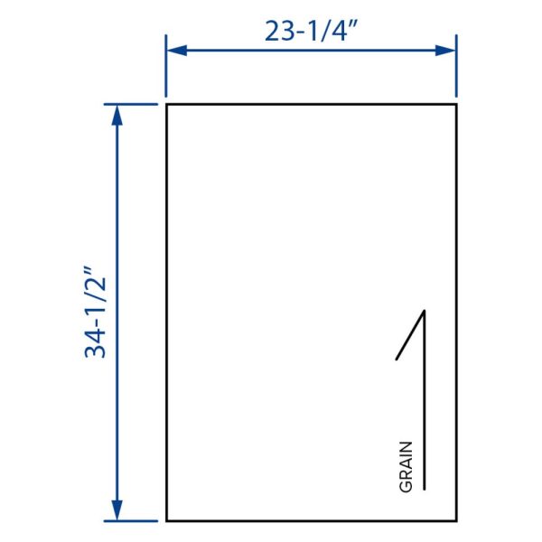 Cooper, Hudson, Monaco - 23-1/4" W x 34-1/2" H x 1/4" T Base End Panel - in Espresso ESP-BEP24