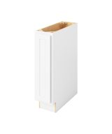 Hudson - 9" Base Full Height, 1 Door, 2 Shelves in White HWH-BFH09