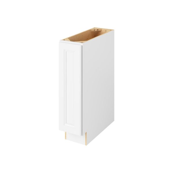 Monaco - 9" Base Full Height, 1 Door, 2 Shelves in White MWH-BFH09