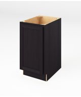 Hudson - 18" Base Full Height, 1 Door, 2 Shelves in Espresso HES-BFH18