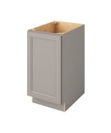 Monaco - 18" Base Full Height, 1 Door, 2 Shelves in Grey MGR-BFH18